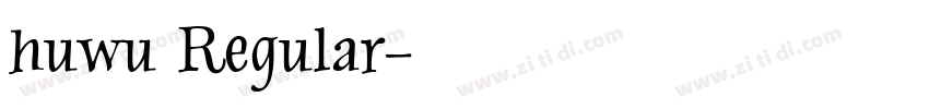 huwu Regular字体转换
